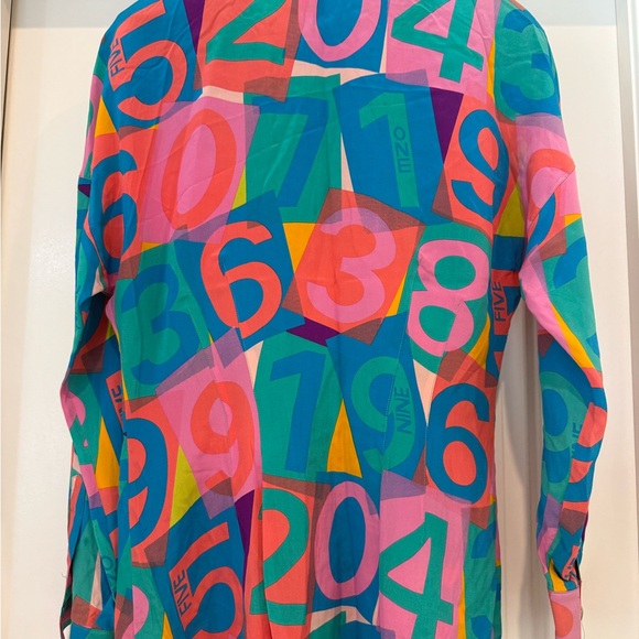 Escada Multicolor Graphic Blouse - Picture 4 of 4